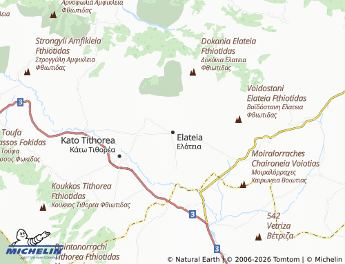 MICHELIN Elateia map - ViaMichelin