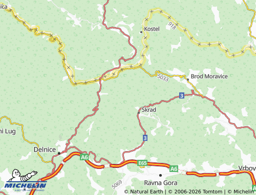 Mapa MICHELIN Pucak - ViaMichelin