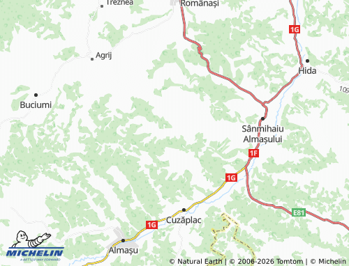 Mappa MICHELIN Bercea - ViaMichelin