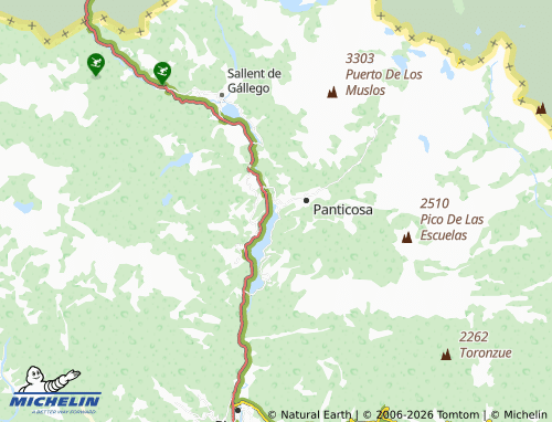Mappa MICHELIN El Pueyo de Jaca - ViaMichelin