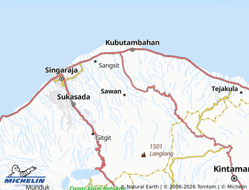 MICHELIN Sawan map - ViaMichelin
