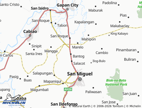 Mappa MICHELIN Bantog - ViaMichelin