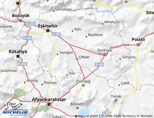 Mappa MICHELIN Çifteler - ViaMichelin