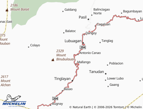 MICHELIN Upper Uma map - ViaMichelin