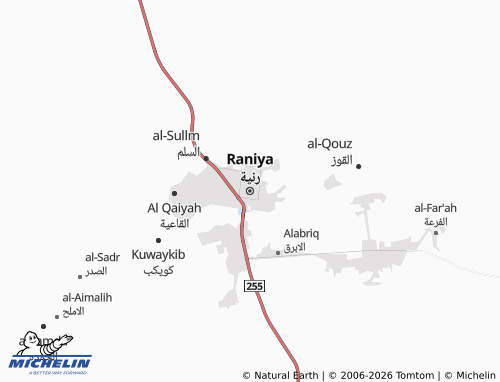 Carte MICHELIN Raniya - ViaMichelin