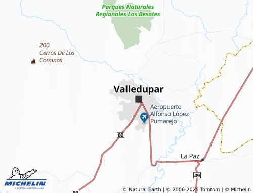 MICHELIN 6 de Enero map - ViaMichelin