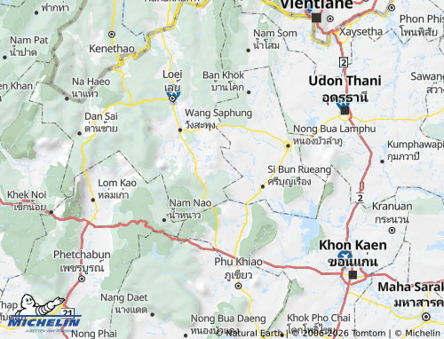Mapa MICHELIN Amphoe Pha Khao - ViaMichelin