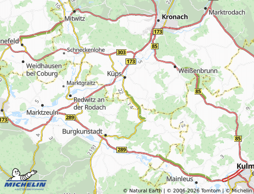 MICHELIN Burkersdorf map - ViaMichelin
