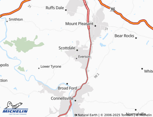 MICHELIN Everson map - ViaMichelin