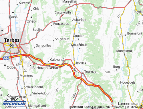 Carte MICHELIN Sinzos - ViaMichelin