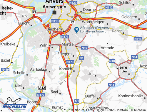 MICHELIN Edegem map - ViaMichelin