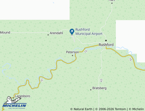 Kaart MICHELIN Peterson - ViaMichelin