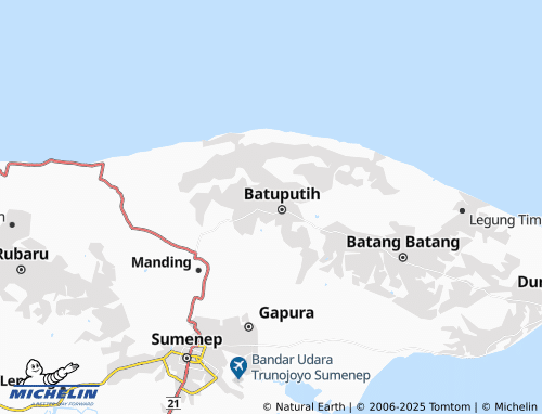 MICHELIN Batuputih Laok map - ViaMichelin