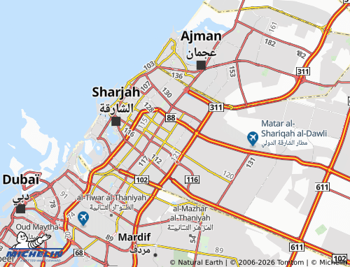 MICHELIN Mughaider map - ViaMichelin