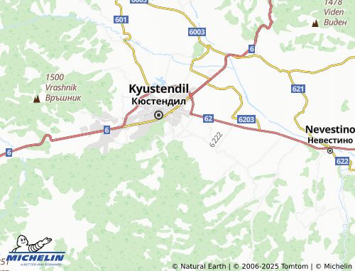 MICHELIN Slokoshtitsa map - ViaMichelin