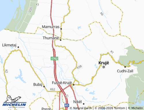Mapa MICHELIN Borizanë - ViaMichelin