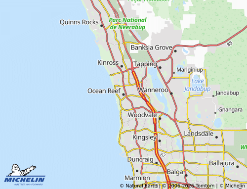 MICHELIN Ocean Reef map - ViaMichelin