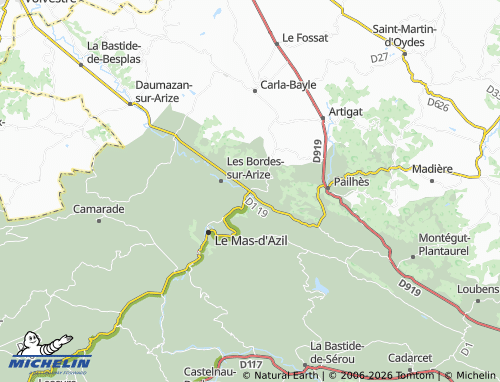 Mapa MICHELIN Sabarat - ViaMichelin