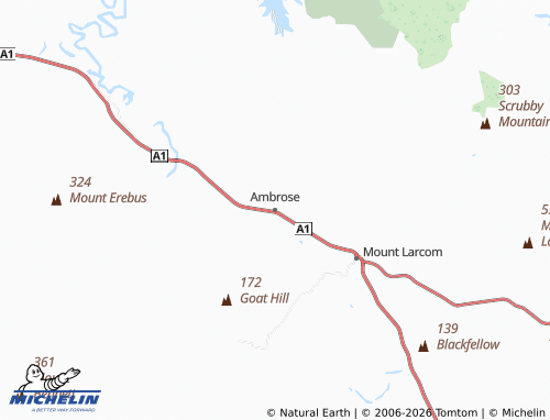Mapa MICHELIN Ambrose - ViaMichelin