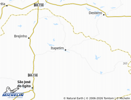 Mapa MICHELIN Itapetim - ViaMichelin