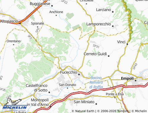 MICHELIN Torre map - ViaMichelin