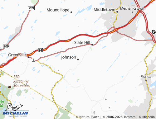 Carte MICHELIN Johnson - ViaMichelin
