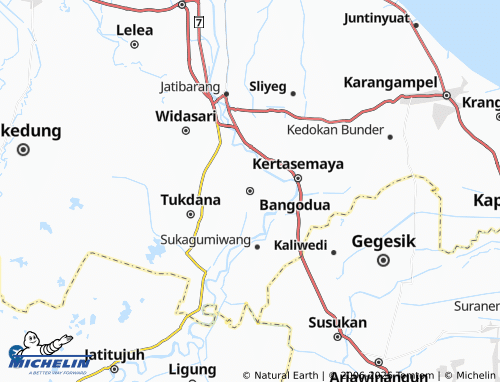 MICHELIN Bangodua map - ViaMichelin
