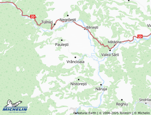MICHELIN Vrâncioaia map - ViaMichelin