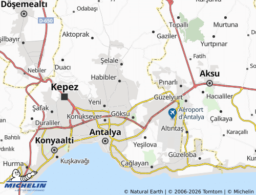 Mappa MICHELIN Hüsnü Karakaş - ViaMichelin