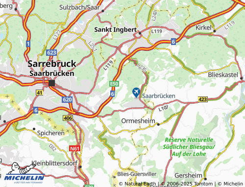 MICHELIN-Landkarte Hof in den Birken - ViaMichelin