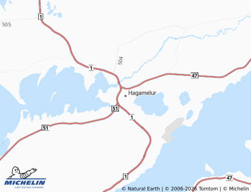 Mappa MICHELIN Hagamelur - ViaMichelin