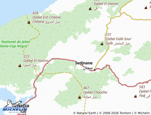 Carte MICHELIN Douar Snesi - ViaMichelin