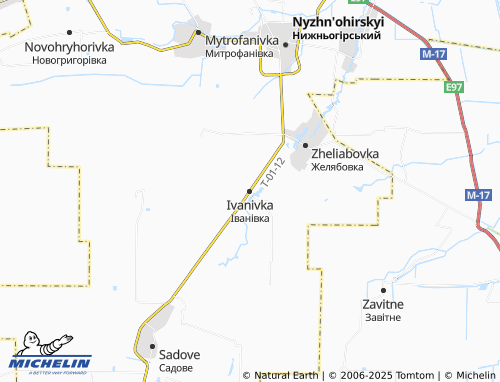 MICHELIN-Landkarte Ivanivka - ViaMichelin