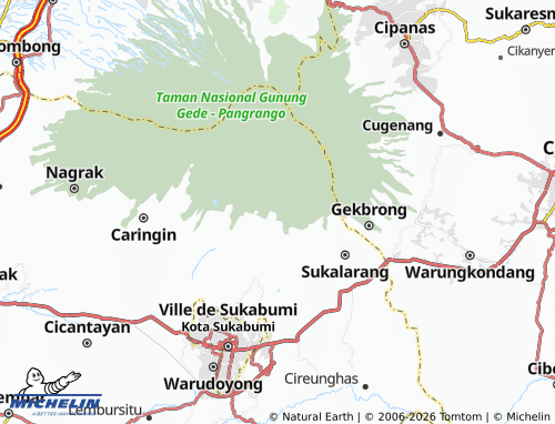 MICHELIN Perbawati map - ViaMichelin