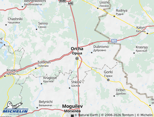 MICHELIN Orsha map - ViaMichelin