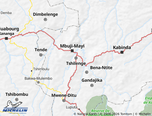 Mappa MICHELIN Tshilenge - ViaMichelin