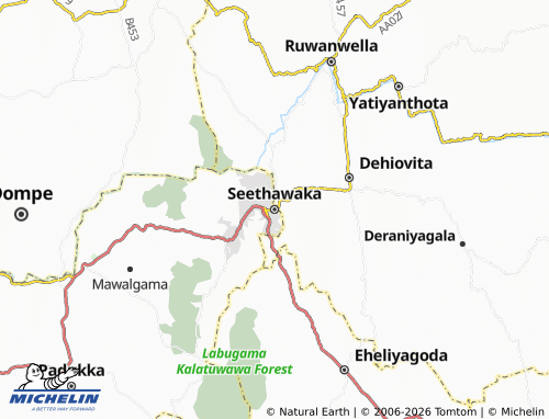 MICHELIN-Landkarte Seethawaka - ViaMichelin