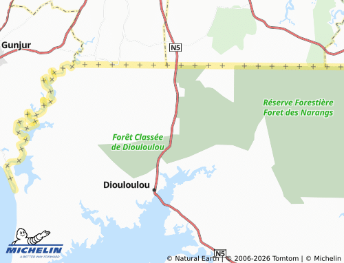 MICHELIN Koba map - ViaMichelin