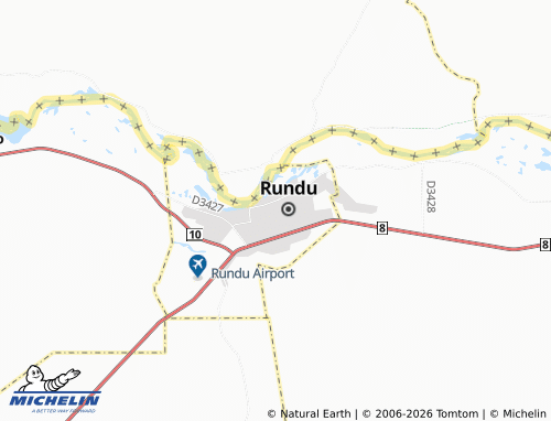 MICHELIN-Landkarte Rundu Extension 1 - ViaMichelin