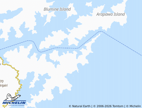 Mapa MICHELIN Te Pangu Bay - ViaMichelin