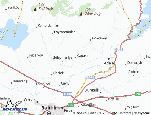 MICHELIN Çapaklı map - ViaMichelin