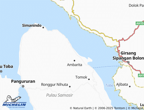 MICHELIN Unjur map - ViaMichelin