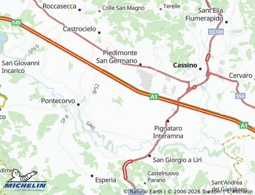 MICHELIN-Landkarte Castelluccio - ViaMichelin