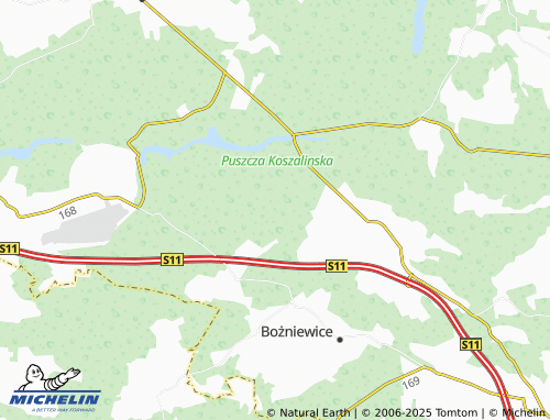 MICHELIN Kopanino map - ViaMichelin
