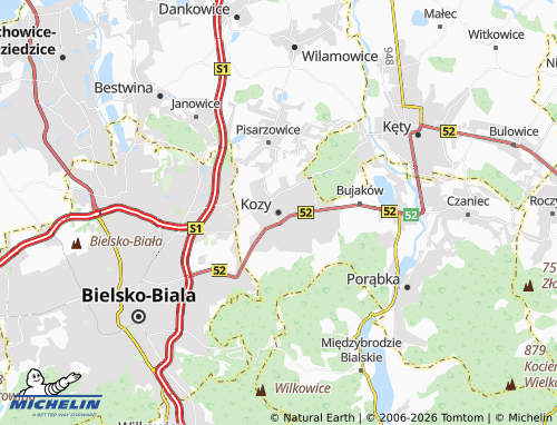 MICHELIN Kozy map - ViaMichelin