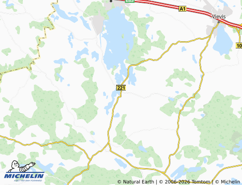 MICHELIN Karkučiai map - ViaMichelin