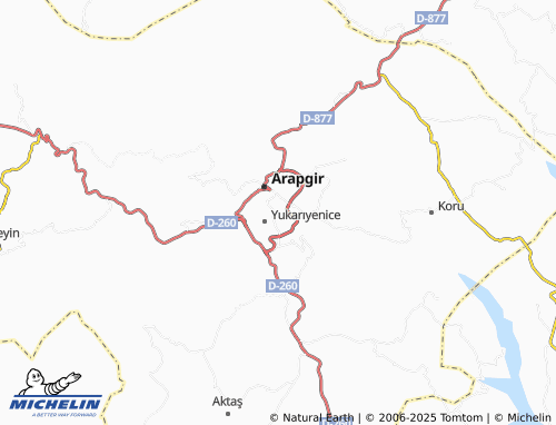 MICHELIN Cömertli map - ViaMichelin