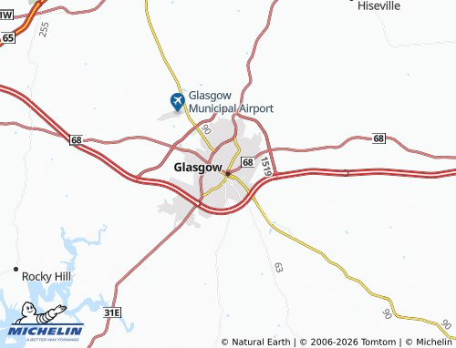 Mapa MICHELIN Glasgow - ViaMichelin