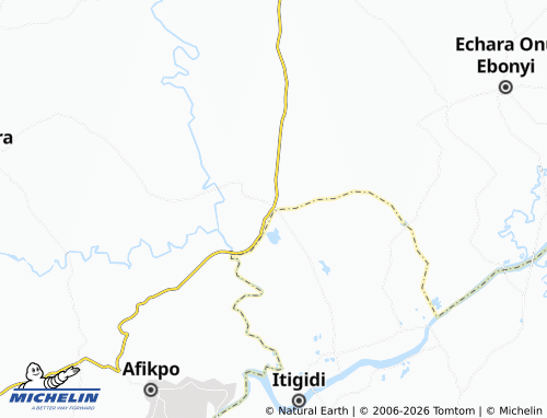 MICHELIN-Landkarte Aba Omege - ViaMichelin