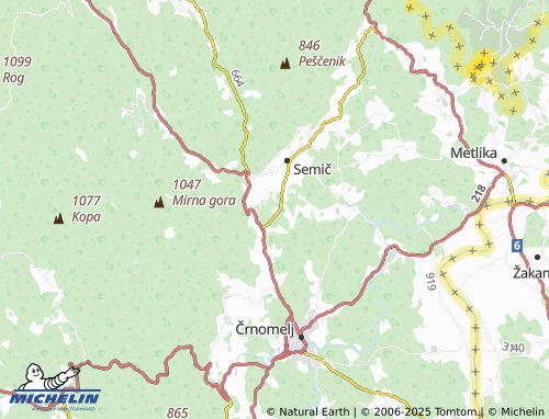 MICHELIN Starihov Vrh map - ViaMichelin